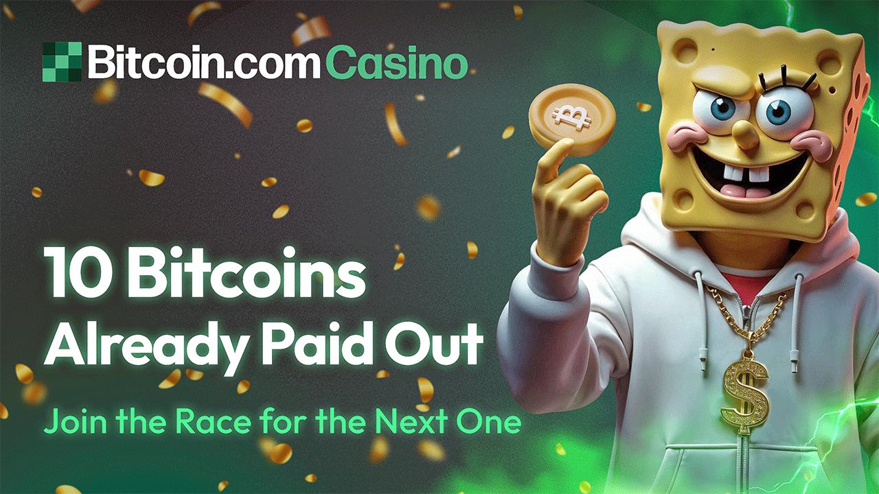 Bitcoin.com 赌场每周 1 BTC 锦标赛, 累积奖金高达10 BTC，并持续增长中