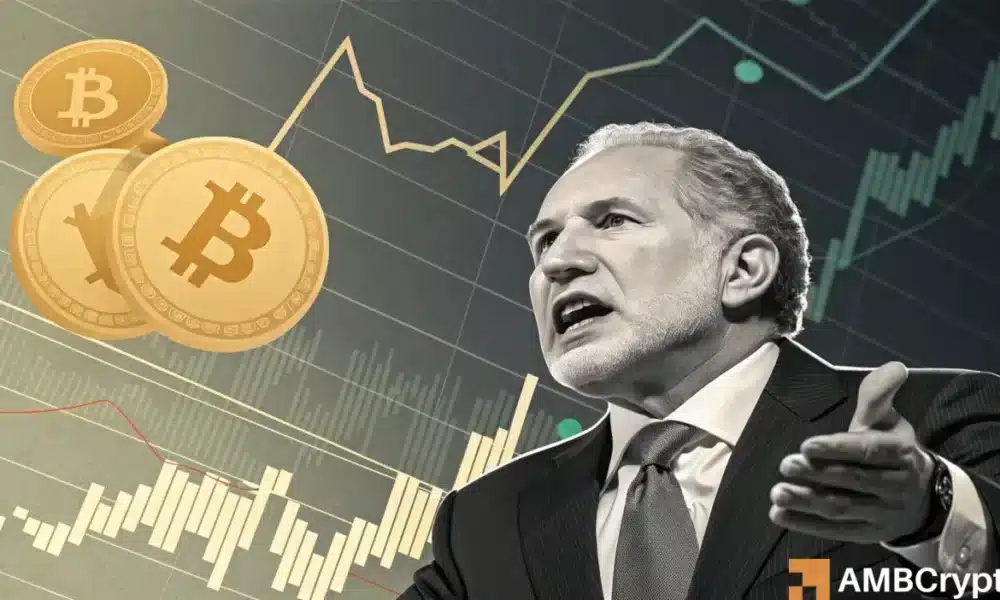 彼得·希夫批评比特币相对黄金的表现：“仅仅高出2%……”